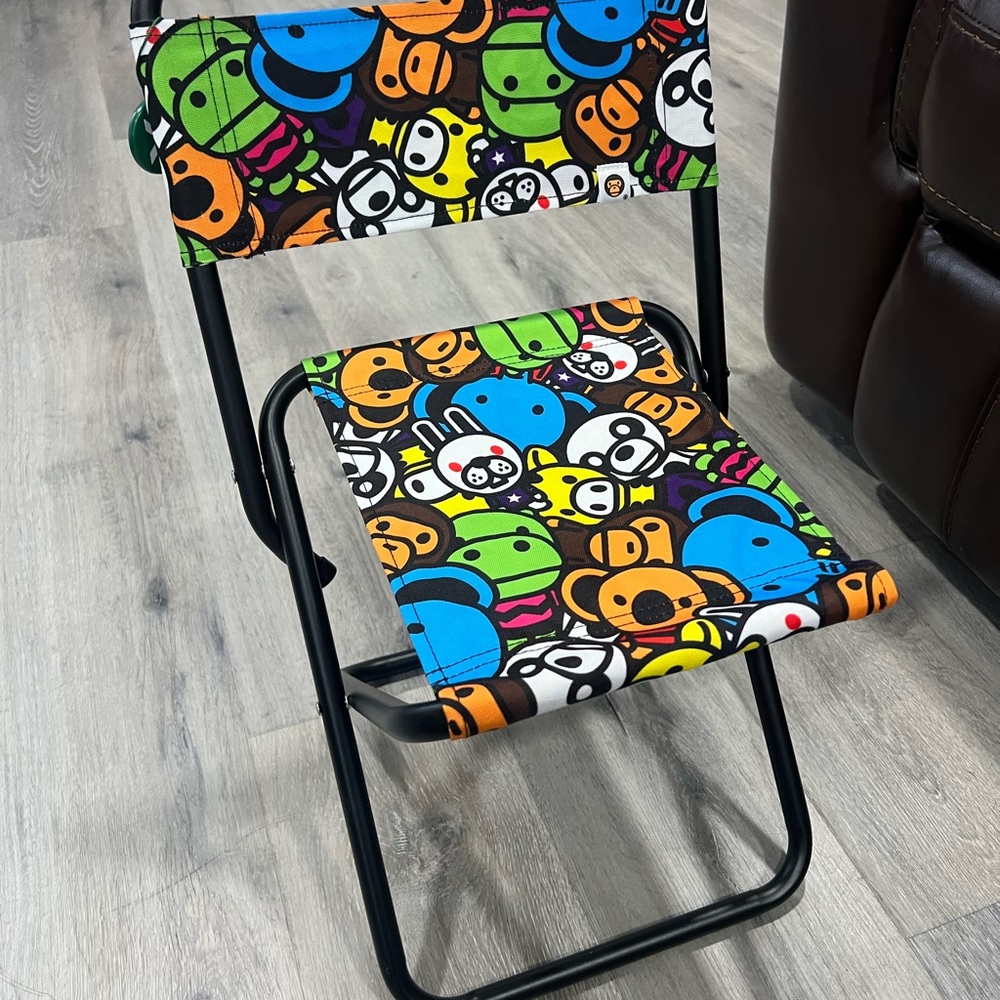 Colorful Cartoon Character Folding Chair by *Baby Milo Store